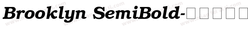 Brooklyn SemiBold字体转换